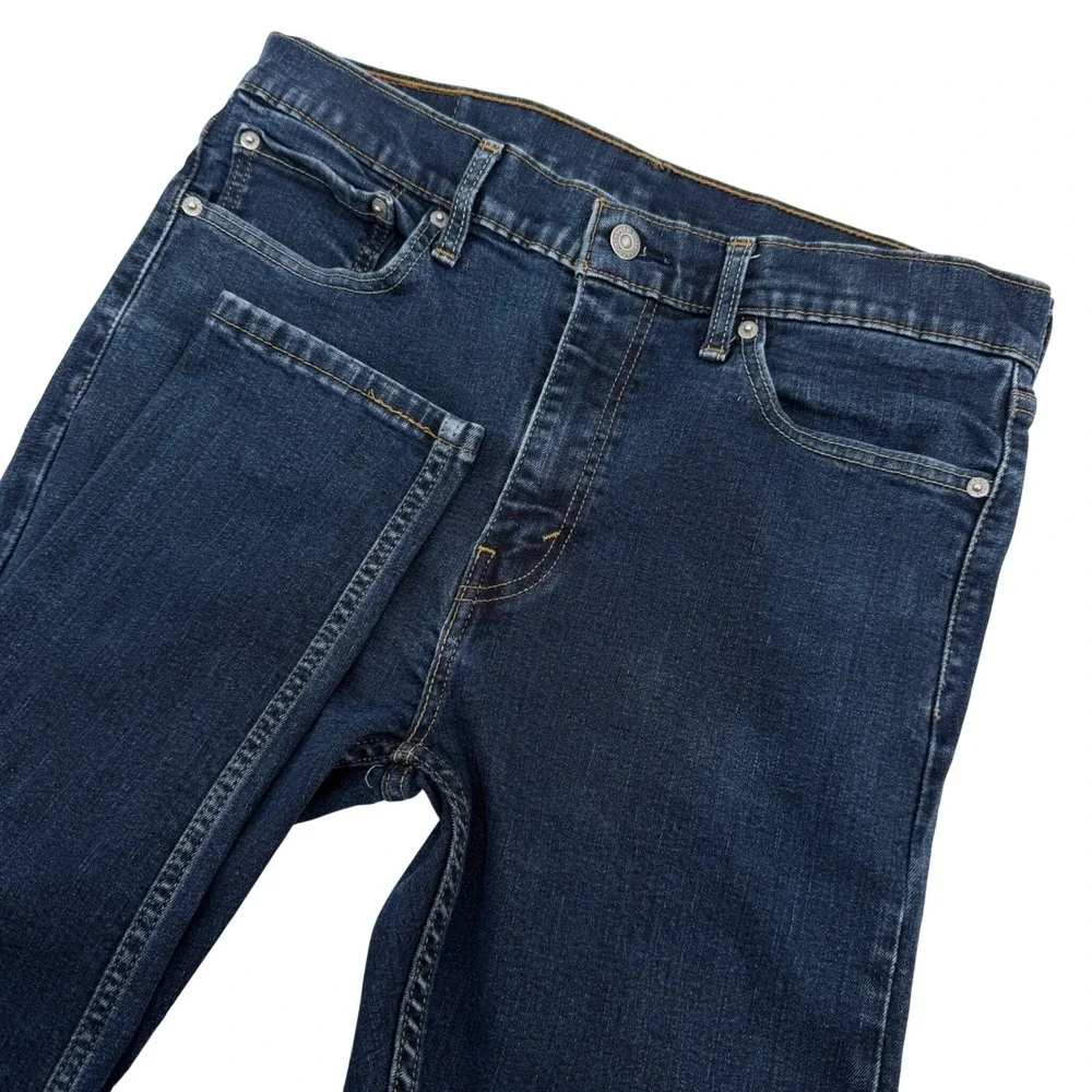 Levi's 510 Jeans Mens 32x30 (Tag 34x32) Dark Blue Denim Skinny Stretch Classic